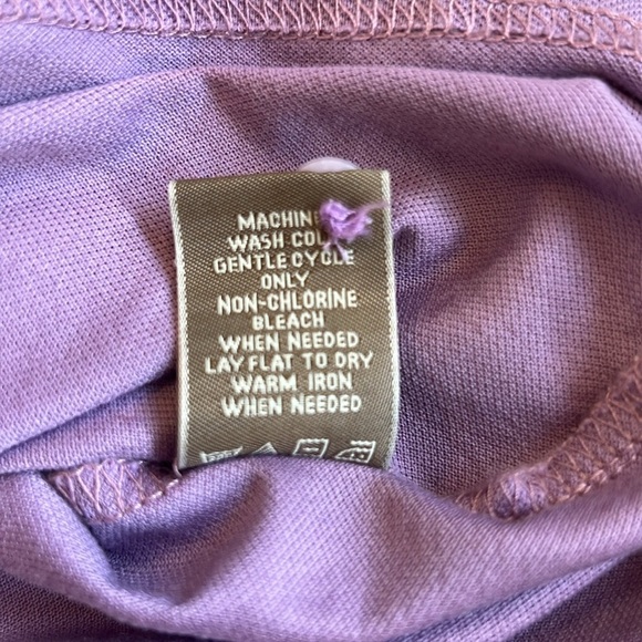 Raffi Polo Shirt Short Sleeve 100% Cotton Pique 2-Button Light Purple Large - Picture 11 of 11